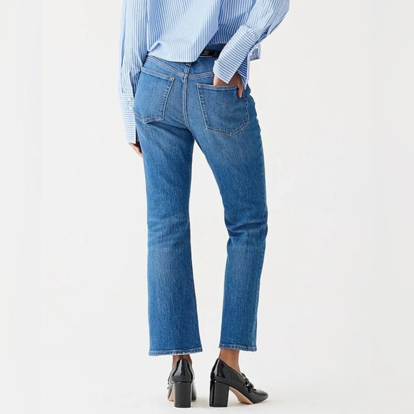 NWT J. Crew 9’’ Demi Boot Crop Jeans in Medium Wash Size 37 - Picture 4 of 16